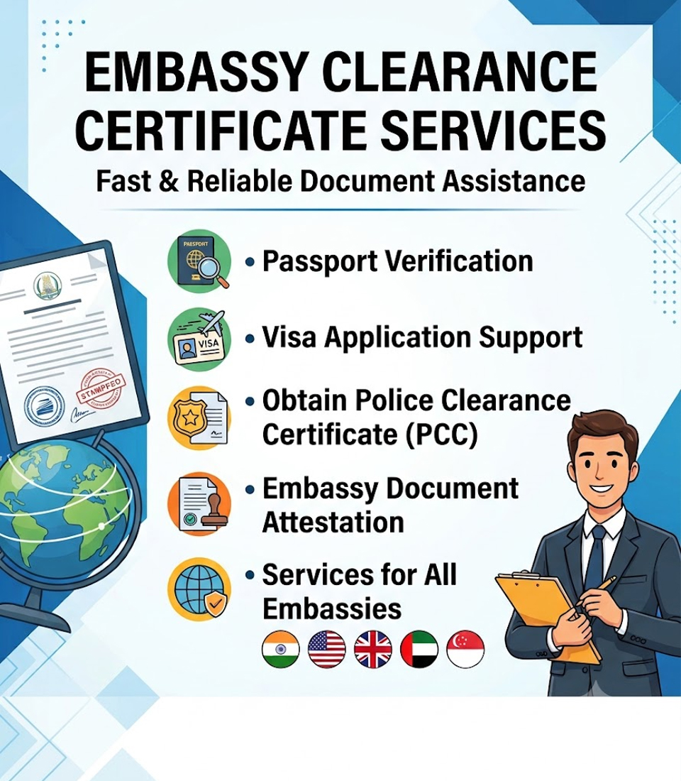 Embassy Clearance Certificate Assistance in Madhavaram, Chennai - Mari Ambulance Service